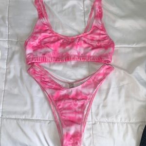 Tie dye bikini set